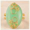 Fresh Fashion Bubble Pattern Hollow Out Design Ring