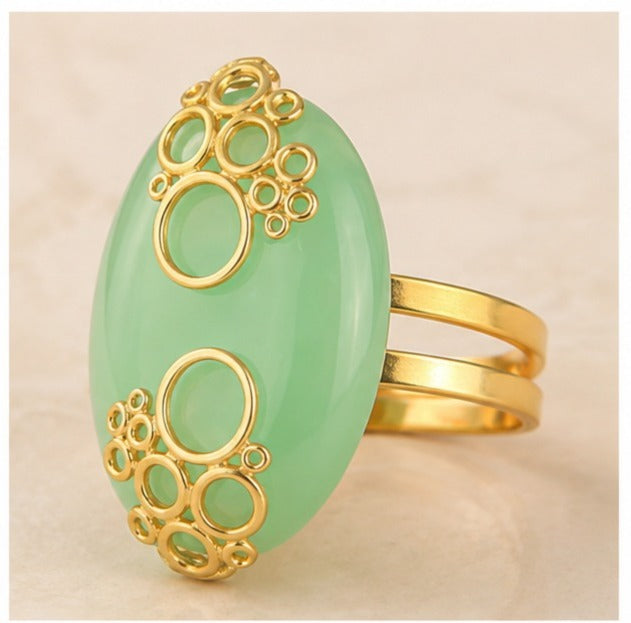 Fresh Fashion Bubble Pattern Hollow Out Design Ring