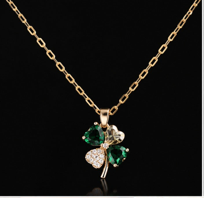 1 Piece of Necklace with 4 Heart-Shaped